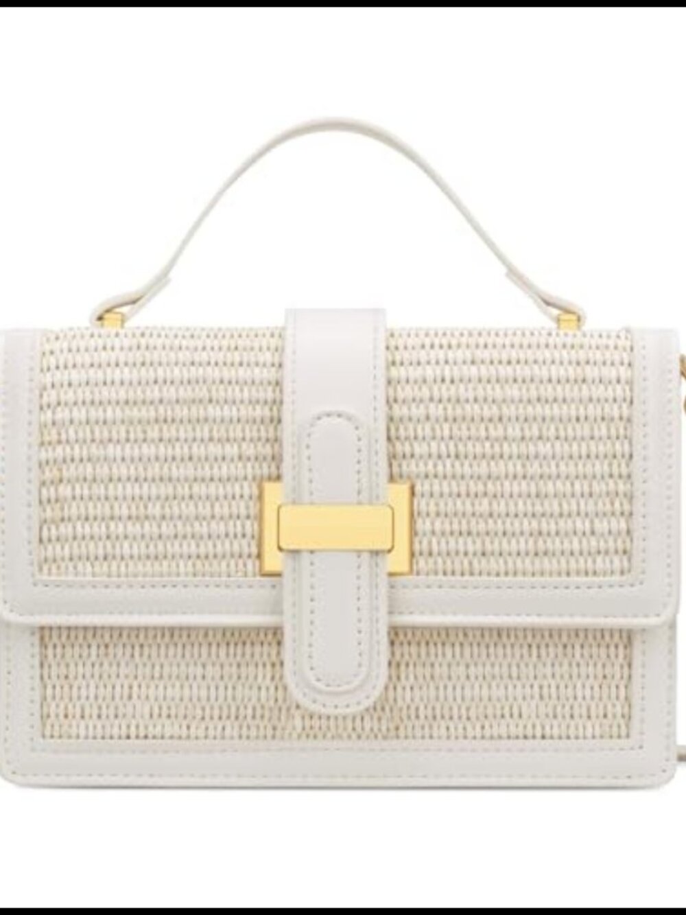 Straw Crossbody Bag Top Handle Small Designer Handbag